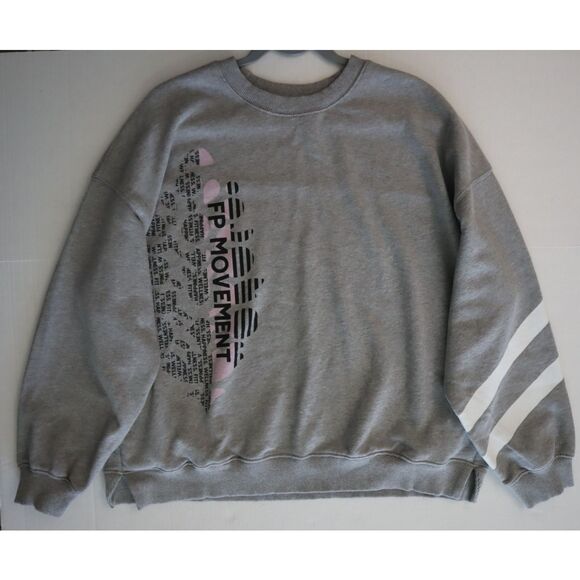 FP Movement OB1673278 Women Sz S Gray All Star Logo Crewneck Sweatshirt - Picture 9 of 12